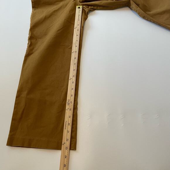 Anthropologie Greylin Size S Mustard Brown Wide Leg Pants Cropped - Picture 6 of 7